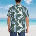 thumbnail image 4 of Sikiie Beautiful Whales Print Men's Hawaiian Shirt, Summer Beach Button Pocket Short Sleeve T-Shirt,XX-Large, 4 of 7