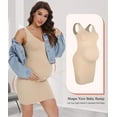 thumbnail image 5 of Seamless Maternity Dress Sleeveless Bodycon Dress Pregnancy Shapewear for Baby Shower Dress Maternity Clothes for Women, 5 of 6