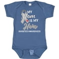 thumbnail image 3 of Inktastic My Mom is My Hero Diabetes Awareness Boys or Girls Baby Bodysuit, 3 of 5