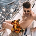 thumbnail image 2 of luoweisi Men's Beach Shorts Quick Dry Swim Trunks with Mesh Lining Thanksgiving Pumpkin 2XL, 2 of 5