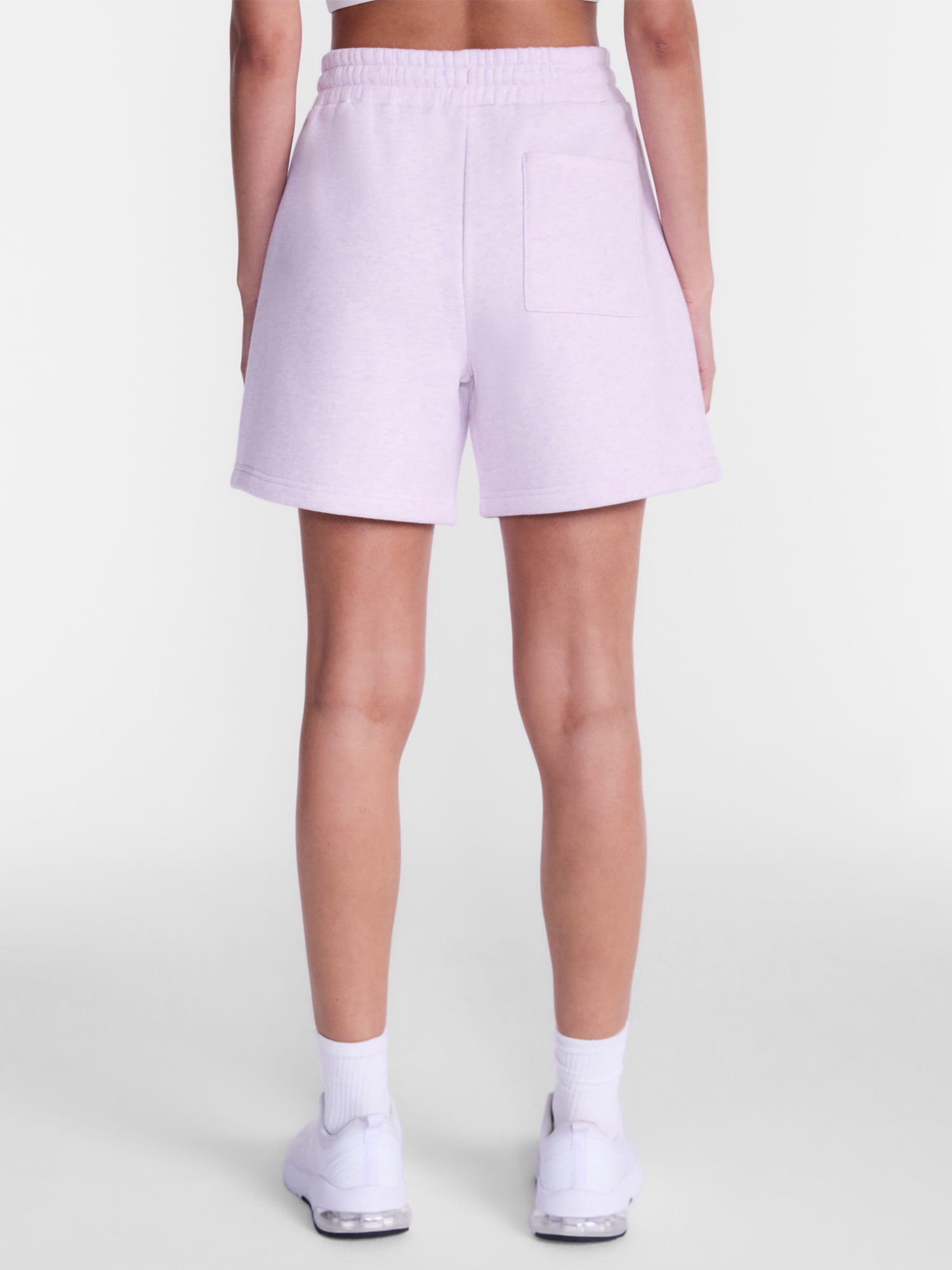 Athletic Works Women's Pull On Fleece Shorts, 6" Inseam, Sizes XS-XXXL