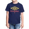 thumbnail image 2 of Umbro Kids Ecuador Diamond Logo T Shirt (Navy, XS-XL), 2 of 4