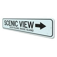 thumbnail image 4 of Scenic View Novelty Sign, Metal Wall Decor - 4x18 inches, 4 of 4