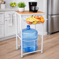 thumbnail image 1 of Porta Garrafón 20L con Mesa y Canastilla | Soporte Metálico con Repisa para Cocina, Oficina o Negocio, 1 of 9