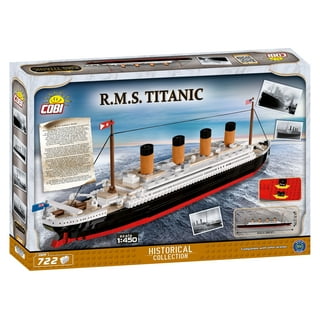 Titanic Model Building Block Set, 1288Pcs Micro Cruise Ship Titanic Boat  Model Building Kit