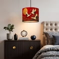 thumbnail image 5 of Linen Drum Lampshades Red Sky Elegant Cranes Traditional Wildlife Oriental 13"x13"x10" Light Shade for Table Lamps Floor Lamp Shades Lampshade Replacement Assembly Required, 5 of 8