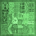 thumbnail image 1 of Ahgly Company Indoor Square Abstract Emerald Green Modern Area Rugs, 7' Square, 1 of 4