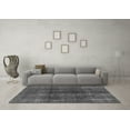 thumbnail image 3 of Ahgly Company Indoor Round Abstract Gray Modern Area Rugs, 6' Round, 3 of 4