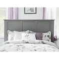 thumbnail image 3 of AFI Madison King Solid Wood Low Profile Platform Bed with Matching Footboard, Grey, 3 of 8