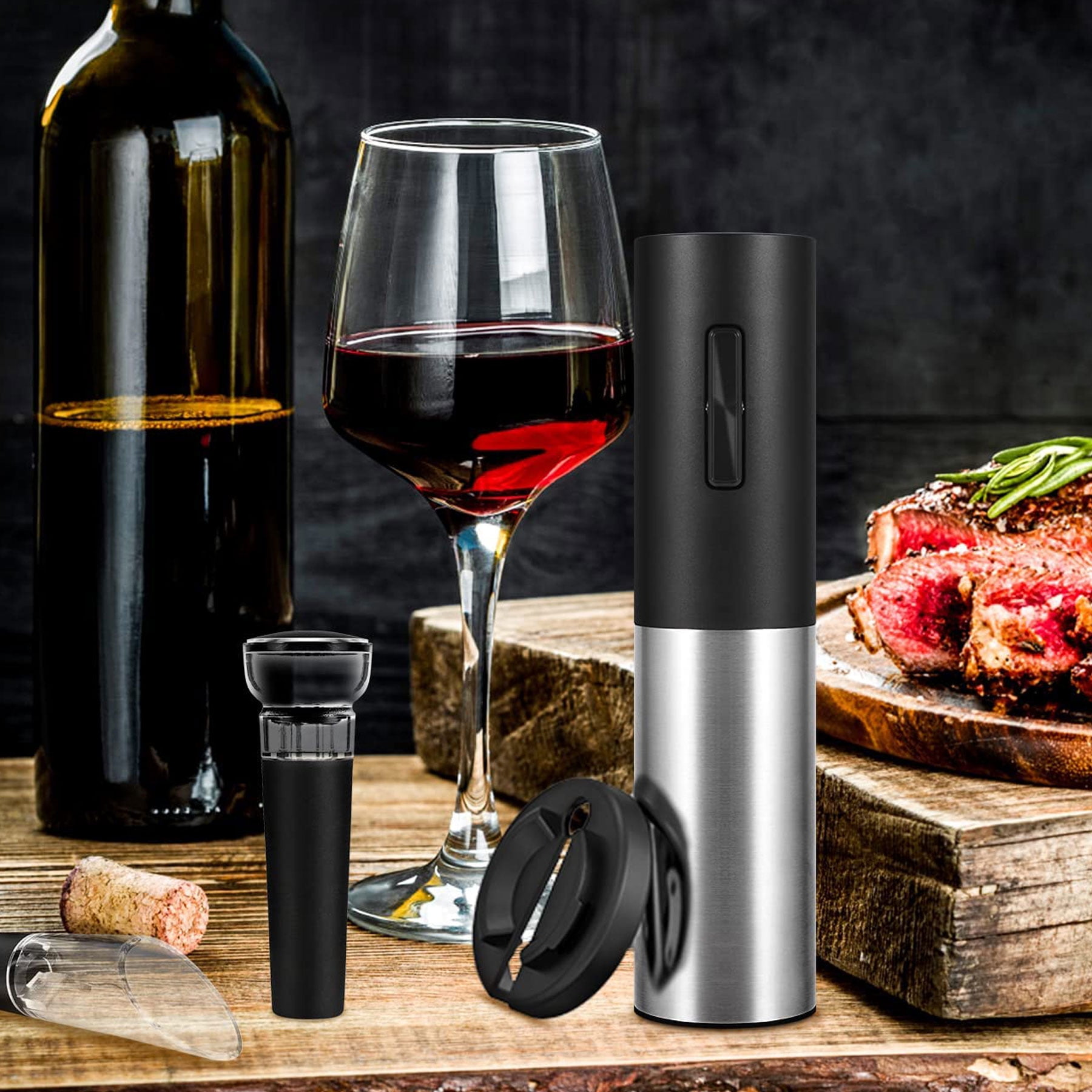 Electric Gun Wine Corkscrew Bottle Opener - Rechargeable Holster Base – Poe  and Company Limited