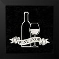 thumbnail image 2 of Reed, Tara 12x12 Black Modern Framed Museum Art Print Titled - Wine Humor black V-Wine Snob, 2 of 5
