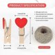 thumbnail image 2 of 100Pcs Mini Colorful Wooden Clothespins.Heart Shape Pegs. Photo Paper Clips, 2 of 5