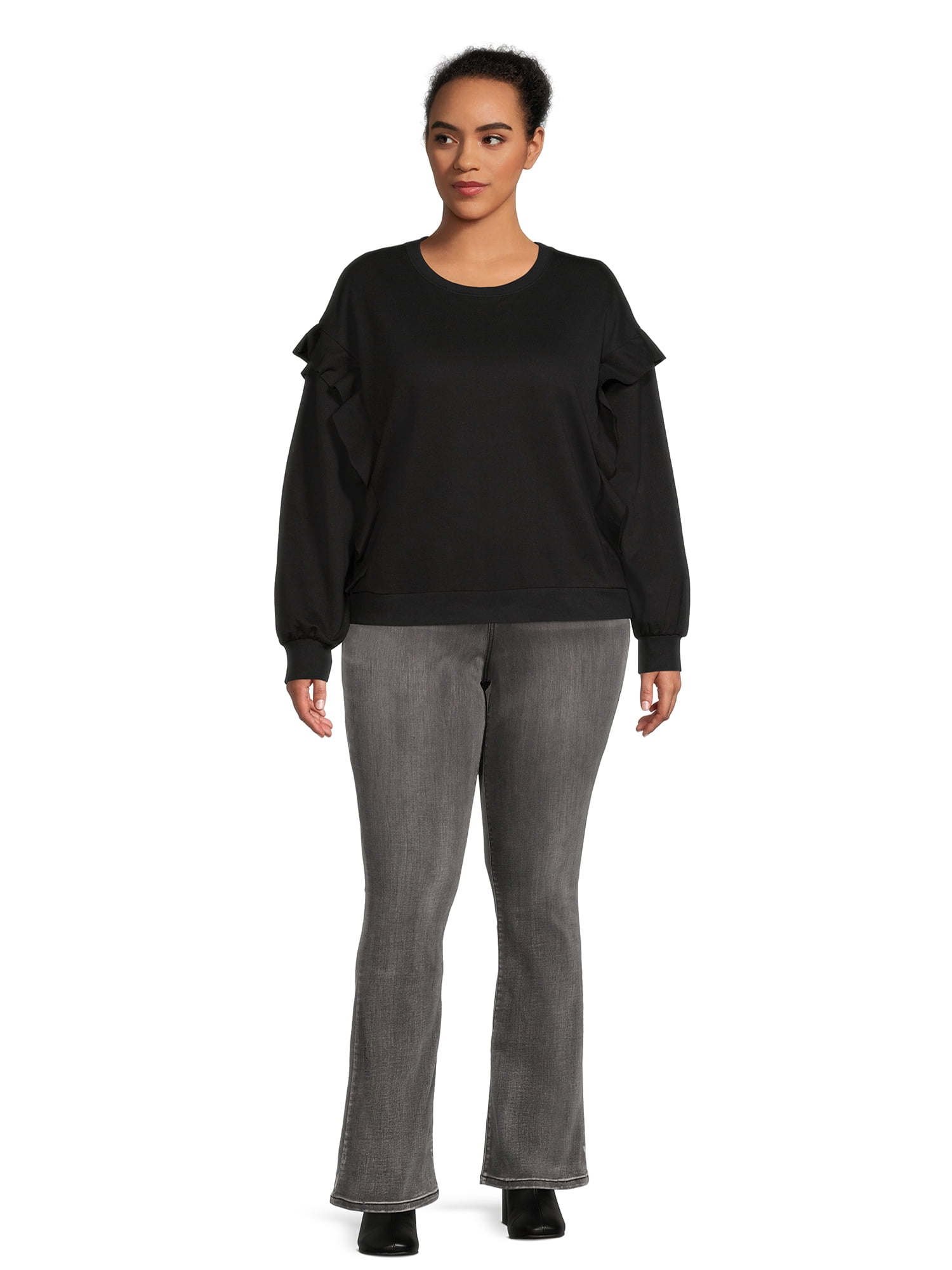 Terra & Sky Women's Plus Size Bootcut Jeans