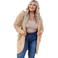 thumbnail image 2 of DHFJKG Women's Cardigan Plus Size Versatile Knitted Long Sleeve Loose Fit Mid Length Outerwear With Pockets For Casual Wear Comfort Coat, 2 of 7