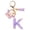 K, variant on Holloyiver Cute Pink Initial Key Chains for Women Girls, Initial Letter Keychains with Tassel, Charms for Key Purse Handbags Backpacks