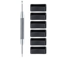 thumbnail image 1 of Miangastore 10pcs Watch Strap Clasp Black Silicone Holding Watch Band Daily Use, 1 of 9
