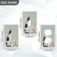 thumbnail image 4 of Switch Panel Switch Decoration 2.76x4.53x0.28 Inches Duplex Outlets Switch Plate Wall Plates Living Room Kitchen Bedroom Study Switches Spotted Cats and Snowflakes Cute, 4 of 8