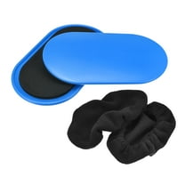 Uxcell Exercise Core Sliders, Oval Glider Discs with Feet Covers, Dual Sided, Home Gym, Blue