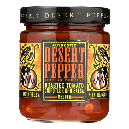 Desert Pepper Medium Roasted Tomato Chipotle Corn Salsa, 16 oz