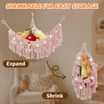 thumbnail image 6 of Tcwhniev Stuffed Toy Net Hammock with Star Light Portable Plush Toy Hammock Space Saving Hanging Toy Hammock Decorative Toy Hammock Organizer Stuffed Toy Storage Net for Dolls Nursery Room, 6 of 8