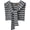 Light Grey, variant on Chunky Striped Shawl Wraps Women Knotted Shoulder Cover Up Cute Stripe Cape Wrap Trendy Capelet Four-Season 2026