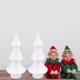 thumbnail image 5 of FELTECHELECTR 4 piezas de árbol de Navidad blanco para niños, material de manualidades, adorno navideño, accesorios decorativos., 5 of 6