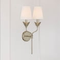 thumbnail image 6 of 562-SA Crystorama Lighting Broche - 2 Light Wall Sconce-21 Inch Tall and 12 Inch Wide-Antique Silver Finish, 6 of 7
