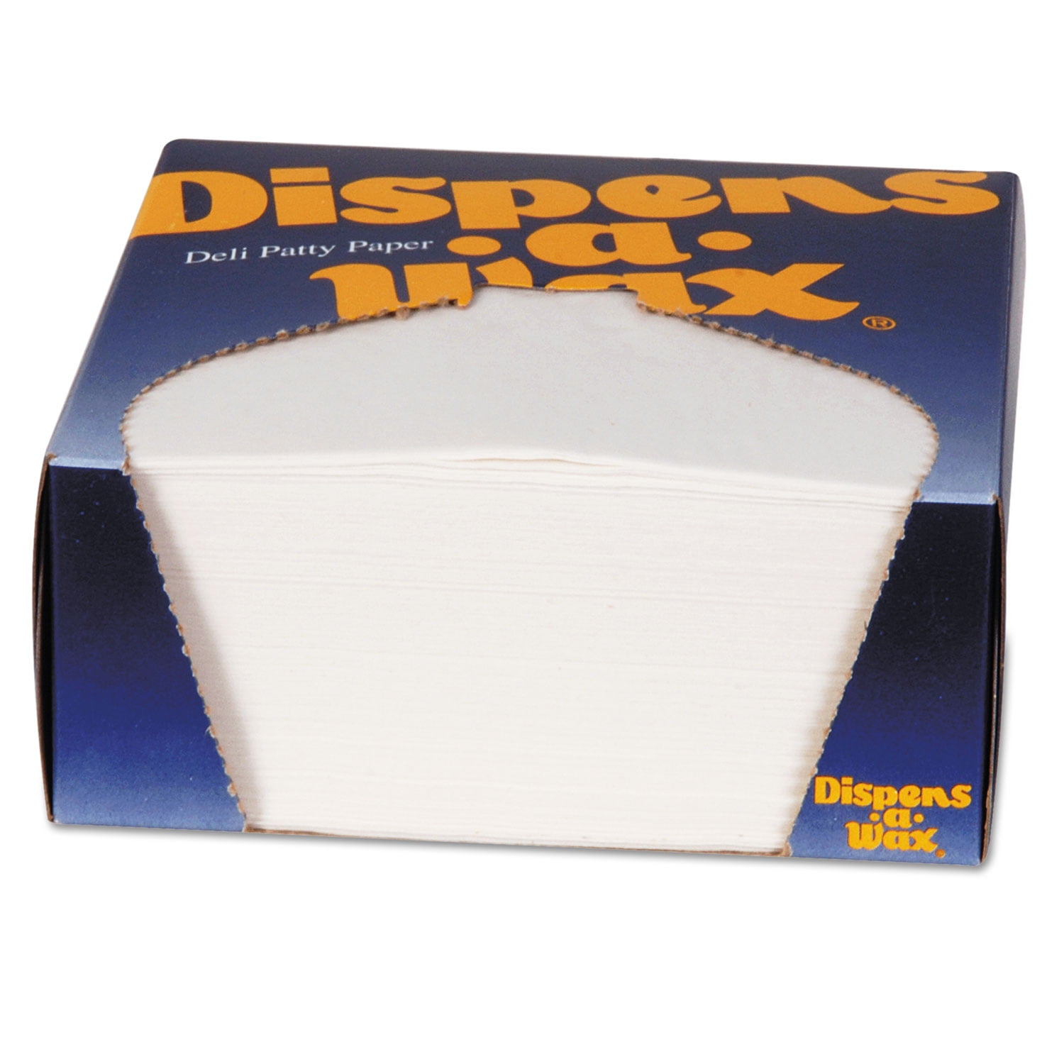 4-3/4 in. x 5 in. Dispens-A-Wax Waxed Deli Patty Paper - White (1000-Piece/Box)