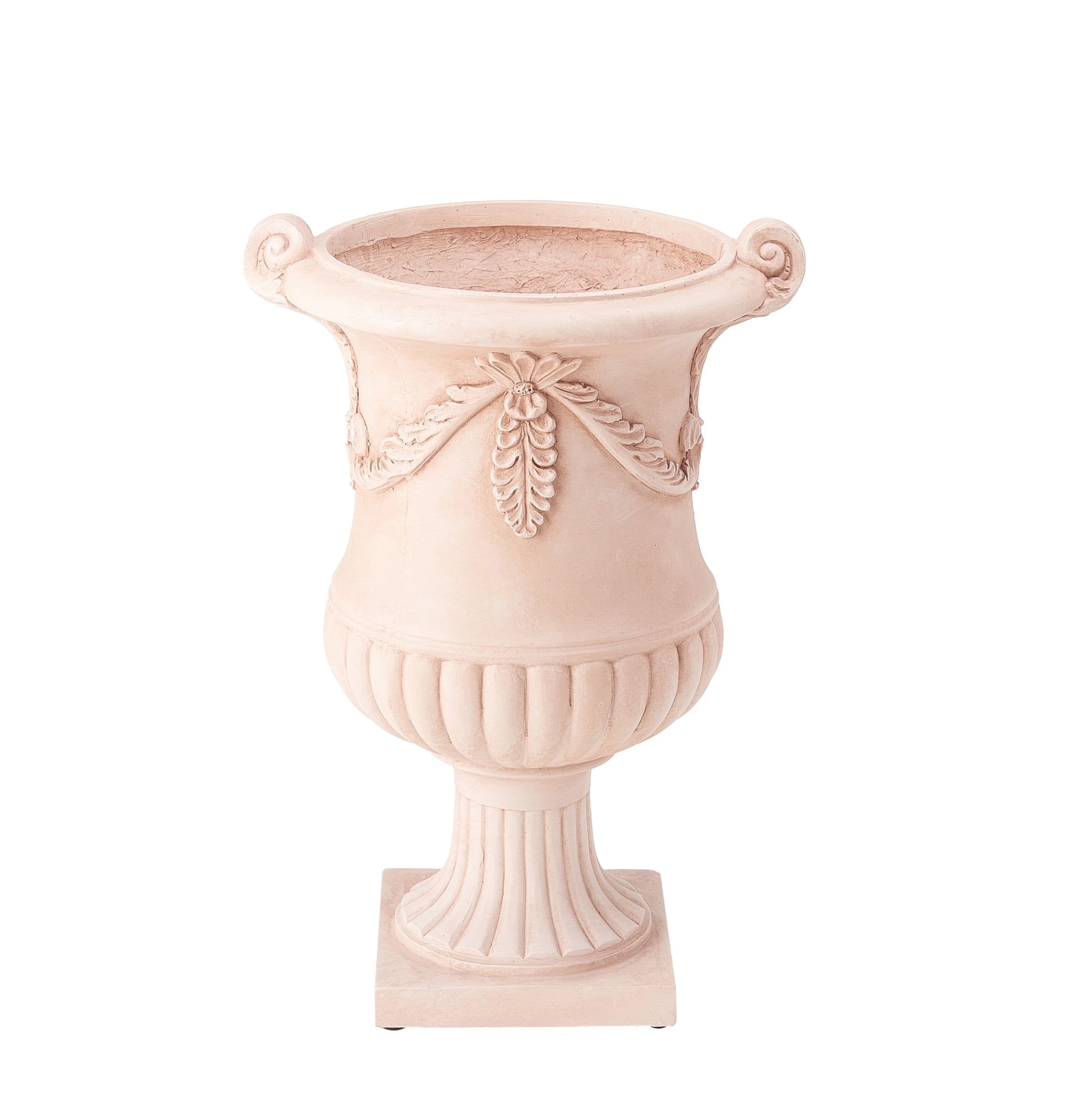 Christopher Knight Home MGO Flower Urn Planter with Scroll Handles, Terracotta