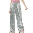thumbnail image 3 of YuYuBao Toddler Girls Pants Children Glitter Sequin Dance Boys Girls Shiny Trousers Dancewear Party Dance Wear, 3 of 3