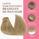 thumbnail image 3 of Extensiones de cabello GOO GOO CLIP en cabello humano real de 14 pulgadas y 150 g, 3 of 8