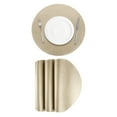 thumbnail image 1 of 4 Pcs Manteles Individuales de Cuero Sintético para Mesa de Cena, Manteles Redondos Resistentes al Calor (Dorado), 1 of 5