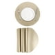 thumbnail image 1 of 4 Pcs Manteles Individuales de Cuero Sintético para Mesa de Cena, Manteles Redondos Resistentes al Calor (Dorado), 1 of 5