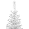 thumbnail image 3 of vidaXL Artificial Pre-lit Christmas Tree with Ball Set L 240 cm White, 3 of 5