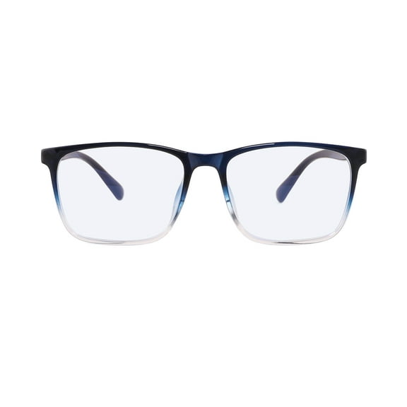 Square Blue Light Blocking Glasses (Blue & Clear)