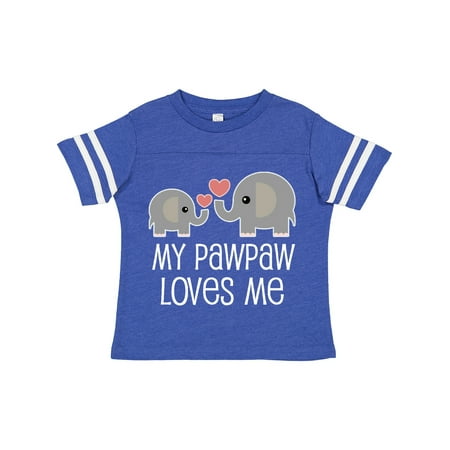 

Inktastic My Pawpaw Loves Me Gift Toddler Boy or Toddler Girl T-Shirt