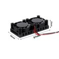 thumbnail image 3 of Ventilador Ventilador dual con disipador de calor para Raspberry Pi 3 Modelo B+ Accesorios de computadora, 3 of 6