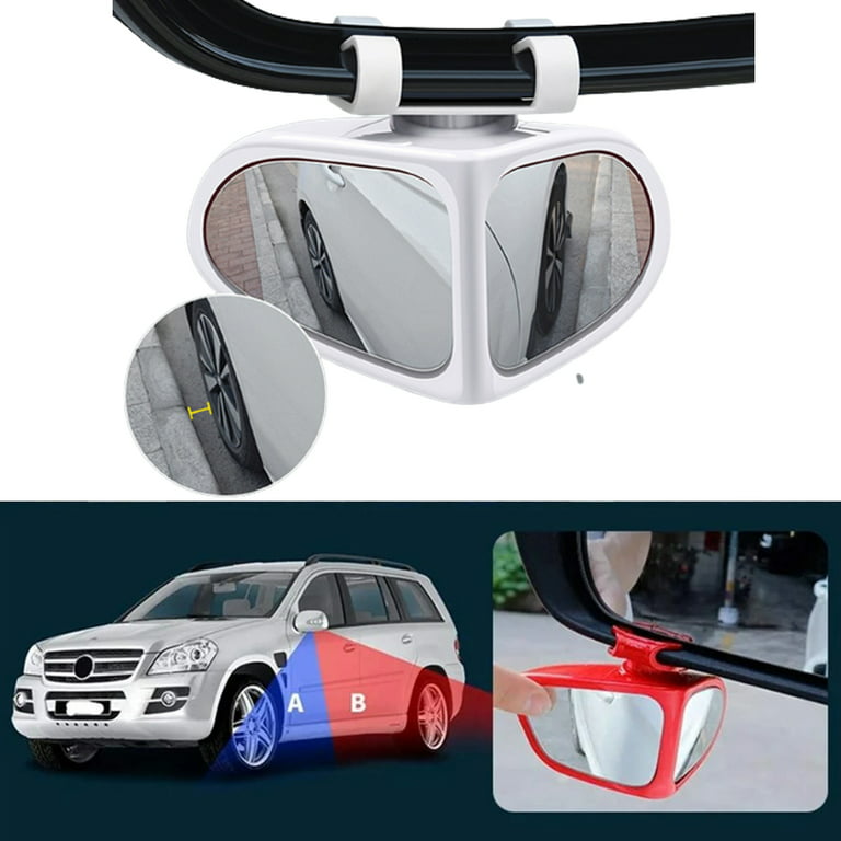  Blind Spot Mirror - Adjustable 360 Degree Rotation Car  Auxiliary Convex Wide Angle Mirror Snap Way Clip On Side Rearview Mirror  Universal for Cars Truck SUVs : Automotive