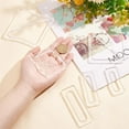 thumbnail image 3 of 2 juegos de plantillas acrílicas de 6 tamaños para asas de tablas de embutidos, plantillas transparentes triangulares y elípticas para trazar cortes, ideales para carpinteros y artesanos., 3 of 6