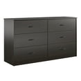 Mainstays Classic 6 Drawer Dresser, Espresso
