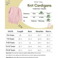 thumbnail image 7 of Sherrylily Girls Batwing Long Sleeve Sweater Cardigan Open Front Chunky Knit Sweaters Coats with Pockets 5-14 Years, 7 of 7