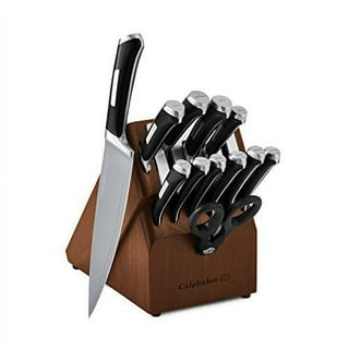 Calphalon Classic 12-Piece Self-Sharpening Cutlery Knife and Block Set with  Sharp in Technology 1924555 - The Home Depot