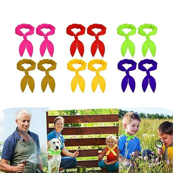 QZS Cooling Neck Wraps,39.4x2In Reusable Cooling Wraps for Outdoor,13Pcs Durable Summer Coolers Accessories for Hiking,Running,Hot Summer,Multicolor