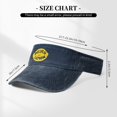 thumbnail image 4 of Delulu-Lemon Empty Top Baseball Sun Cap Navy Blue One Size, 4 of 5