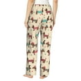 thumbnail image 3 of Goofa Dachshund Dog Puppy Printed Soft Pajama Pants for Women, Wide Leg Comfy Casual Lounge Yoga Pants-Small, 3 of 9