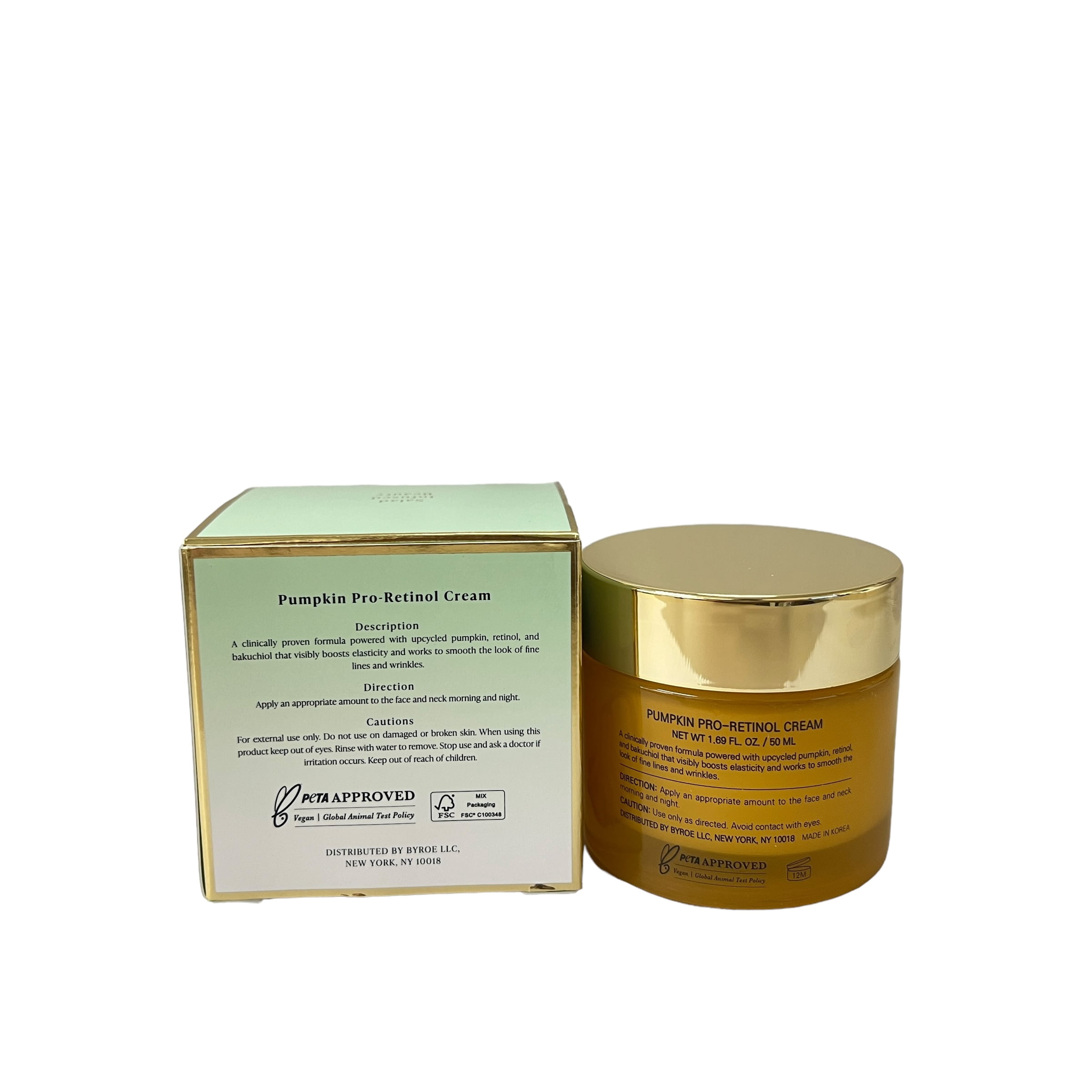Byroe Pumpkin Pro Retinol Cream 1.69 fl oz