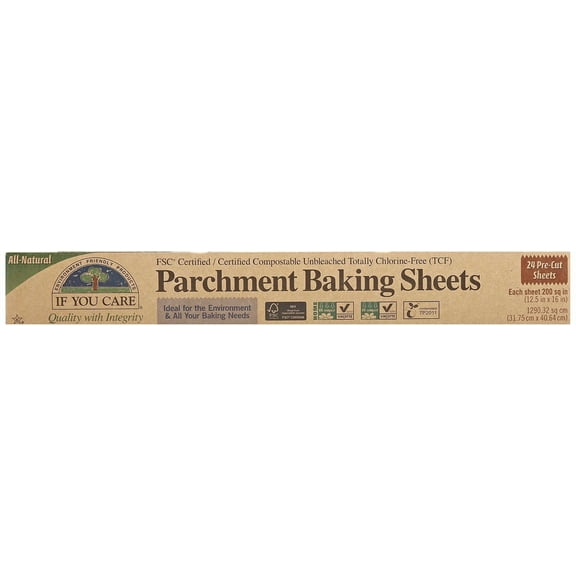 If You Care Unbleached Parchment Paper Sheets 24 Count Baking Paper