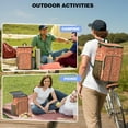 thumbnail image 4 of Delicious Foodie Cooler Backpack - High-Capacity 20L Insulated Soft Cooler Bag for Pizza, Picnics & Beach, Keeps Cold 20Hrs, 4 of 6