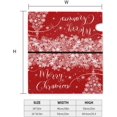 thumbnail image 4 of Merry Christmas Mailbox Covers Magnetic Red Winter Mailbox Cover Standard Size 18" X 21" Snowflake Tree Mailbox Wraps Post Letter Box Cover Decor for Outside Garden Yard Farmhouse Home, 4 of 6