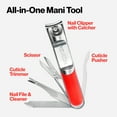 thumbnail image 3 of Revlon All in One Stainless Steel Fingernail Clipper, Silver, 1 Count, 3 of 9